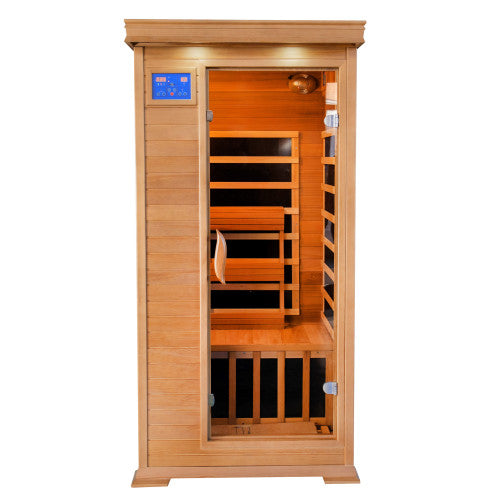 Sunray Sauna "Sedona" 1-2 Person Indoor Infrared Sauna - Red Cedar