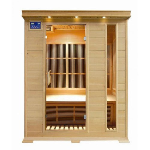 Sunray Sauna "Aspen" 3-Person Indoor Infrared Sauna - Canadian Hemlock