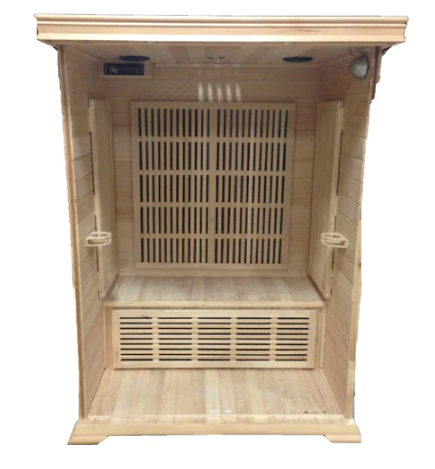 Sunray Sauna "Cordova" 2-Person Indoor Infrared Sauna - Red Cedar with Carbon Heaters and Vertical Heater Panels