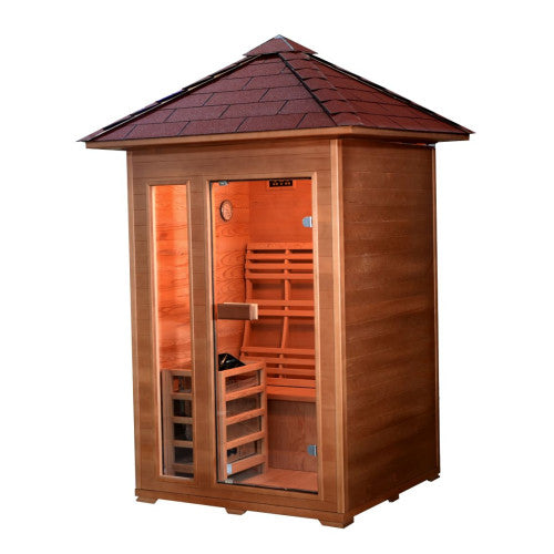 Sunray Sauna "Bristow" 2-Person Outdoor Traditional Sauna with Window