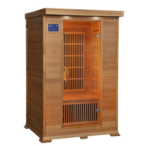 Sunray Sauna "Evansport" 2-Person Indoor Infrared Sauna - Canadian Hemlock