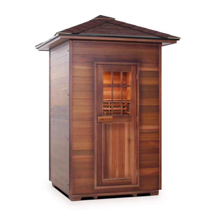 Enlighten Sauna "Moonlight" 2-Person Dry Traditional Indoor/Outdoor Sauna