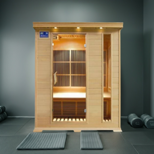 Sunray Sauna "Aspen" 3-Person Indoor Infrared Sauna - Canadian Hemlock