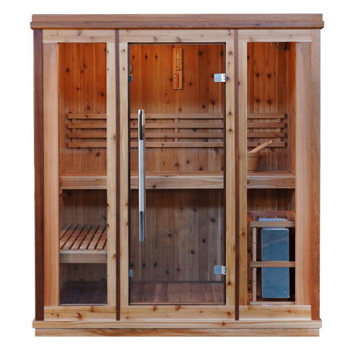 Sunray Sauna "Hampton" 3-Person Indoor Traditional Sauna with Heater