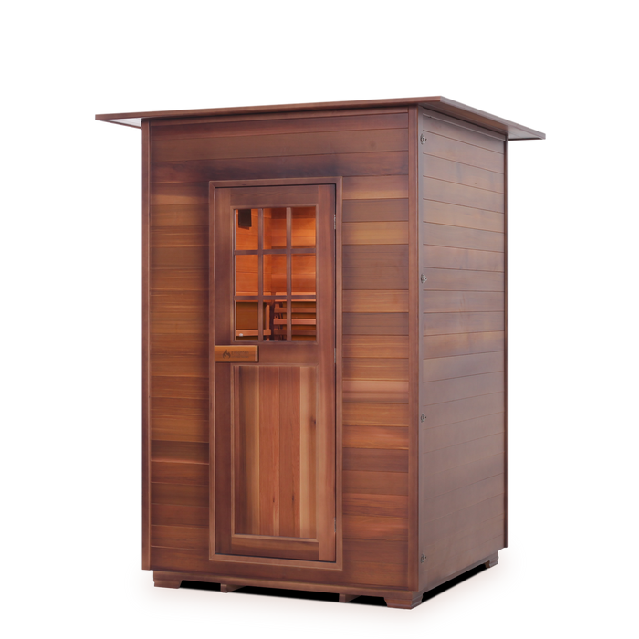 Enlighten Sauna "Moonlight" 2-Person Dry Traditional Indoor/Outdoor Sauna