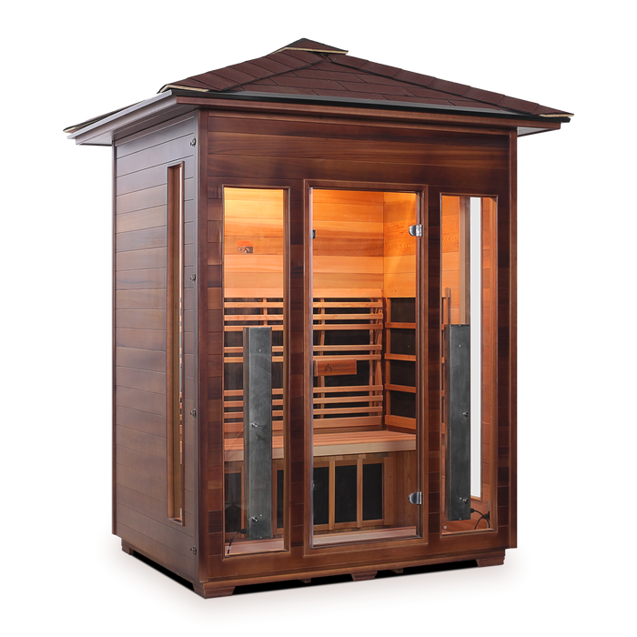 Enlighten - RUSTIC - 3 Full Spectrum Infrared Sauna