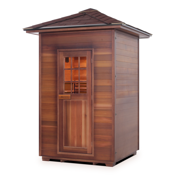 Enlighten Sauna "Moonlight" 2-Person Dry Traditional Indoor/Outdoor Sauna