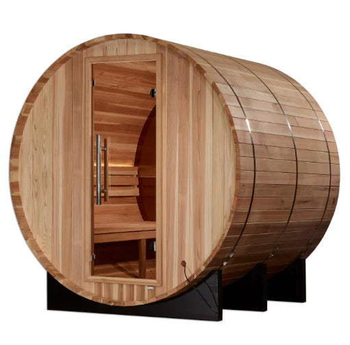 Golden Designs "Zurich" 4-Person Outdoor Barrel Traditional Sauna (GDI-B024-01)