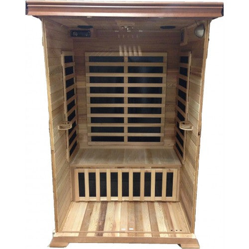 Sunray Sauna "Sedona" 1-2 Person Indoor Infrared Sauna - Red Cedar