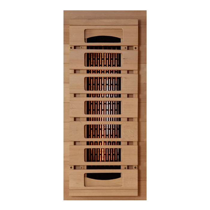 Golden Designs 2025 Model - "Reserve Edition" 1-2- Person Near Zero EMF FAR Full Spectrum Infrared Indoor Sauna with Himalayan Salt Bar (GDI-8010-03)