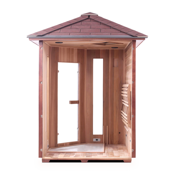 Enlighten - RUSTIC - 4 Corner Full Spectrum Infrared Sauna