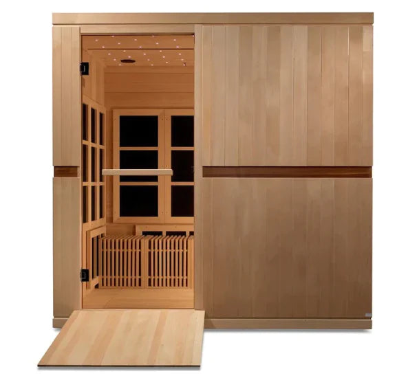 Golden Designs "Catalonia" 8-Person Indoor Near Zero EMF Infrared Sauna with Wheel Chair Accessible (GDI-6880-01)