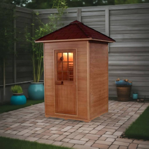 Sunray Sauna "Eagle" 2-Person Outdoor Traditional Sauna with Heater