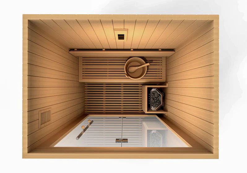 Golden Designs "Sundsvall Edition" 2 Person Traditional Sauna - Canadian Red Cedar (GDI-7289-01)