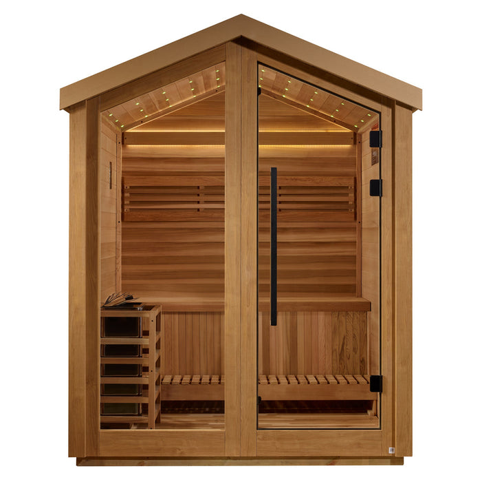 Golden Designs "Savonlinna" 3-Person Outdoor Traditional Sauna (GDI-8503-01)