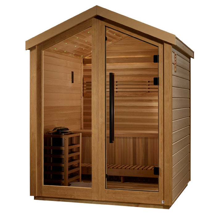 Golden Designs "Savonlinna" 3-Person Outdoor Traditional Sauna (GDI-8503-01)