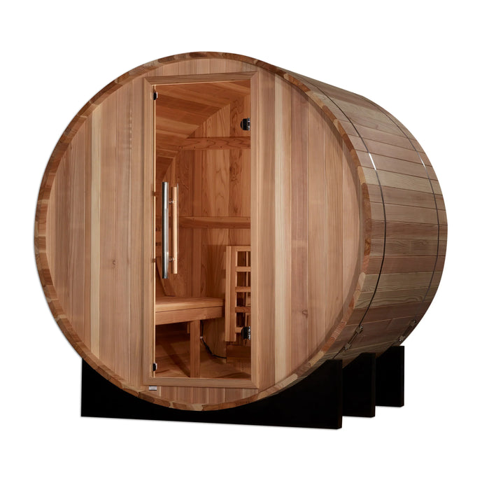 Golden Designs "St. Moritz" 2-Person Outdoor Barrel Traditional Sauna (GDI-B002-01)