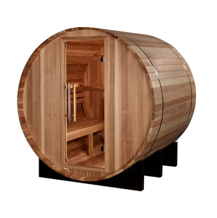 Golden Designs "St. Moritz" 2-Person Outdoor Barrel Traditional Sauna (GDI-B002-01)