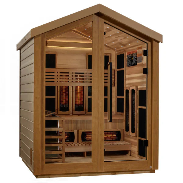 Golden Designs "Loviisa" 3-Person Outdoor Hybrid Full Spectrum and Traditional Sauna (GDI-8523-01)