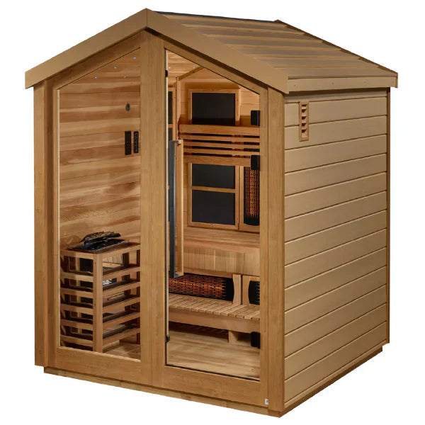 Golden Designs "Loviisa" 3-Person Outdoor Hybrid Full Spectrum and Traditional Sauna (GDI-8523-01)