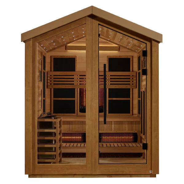 Golden Designs "Loviisa" 3-Person Outdoor Hybrid Full Spectrum and Traditional Sauna (GDI-8523-01)