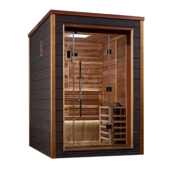 Golden Designs "Narvik" 2-Person Outdoor Traditional Sauna (GDI-8202-01)