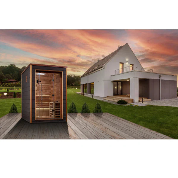 Golden Designs "Narvik" 2-Person Outdoor Traditional Sauna (GDI-8202-01)