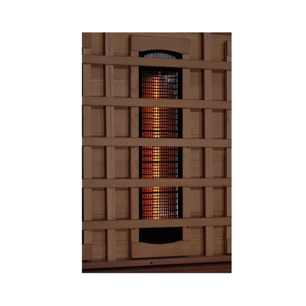 Golden Designs 2023 Model - "Reserve Edition" 6-Person Full Spectrum EMF PureTech™ Near Zero EMF FAR Infrared Sauna with Himalayan Salt Bar (GDI-8260-01)