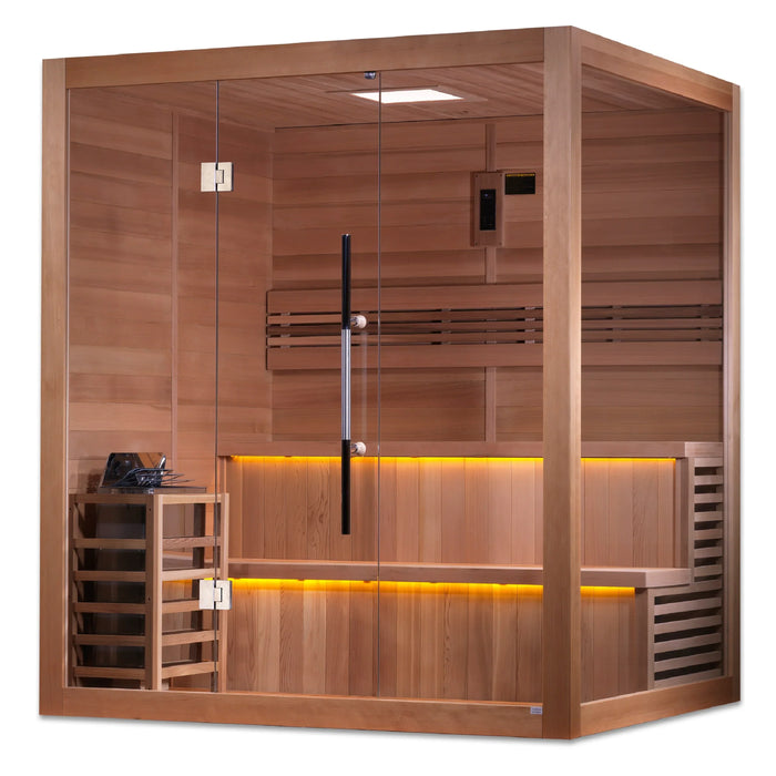 Golden Designs "Kuusamo" 6-Person Indoor Traditional Sauna (GDI-7206-01)