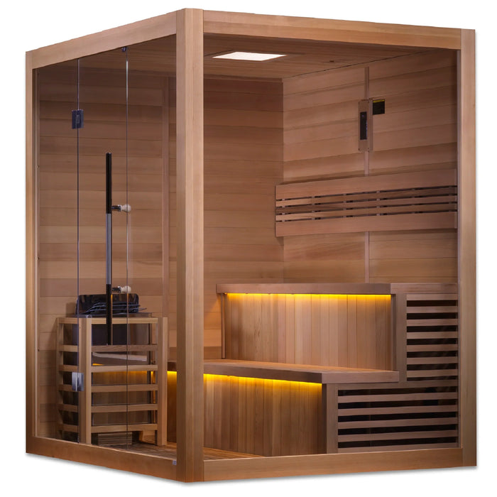 Golden Designs "Kuusamo" 6-Person Indoor Traditional Sauna (GDI-7206-01)