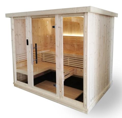 SaunaLife Model X7 | Xperience Series 6-Person Indoor Traditional Sauna - with LED Light System