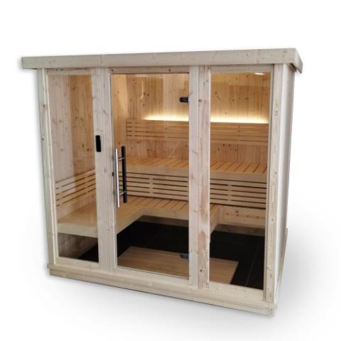 SaunaLife Model X7 | Xperience Series 6-Person Indoor Traditional Sauna - with LED Light System