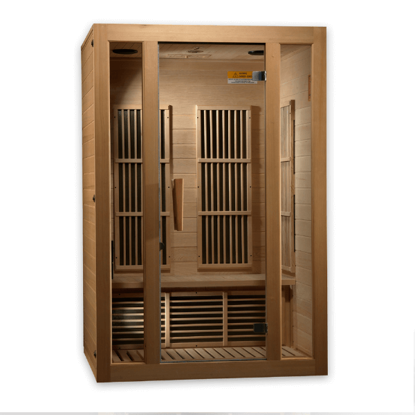 Maxxus Sauna "Seattle" 2-Person Near Zero EMF FAR Infrared Indoor Sauna - Canadian Hemlock (MX-J206-01-ZF)