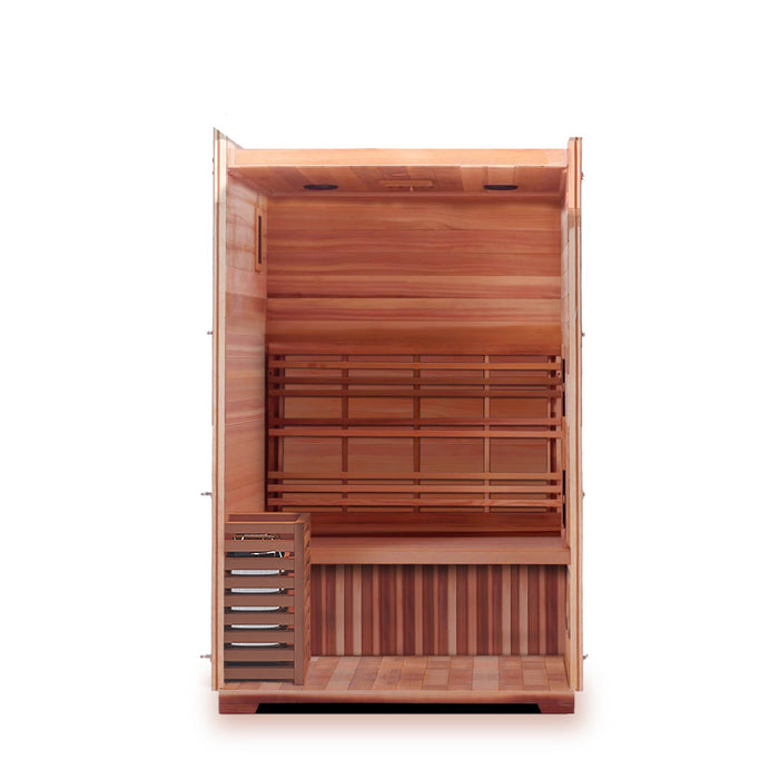 Enlighten Sauna "Moonlight" 2-Person Dry Traditional Indoor/Outdoor Sauna