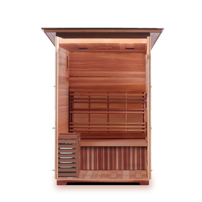 Enlighten Sauna "Moonlight" 2-Person Dry Traditional Indoor/Outdoor Sauna