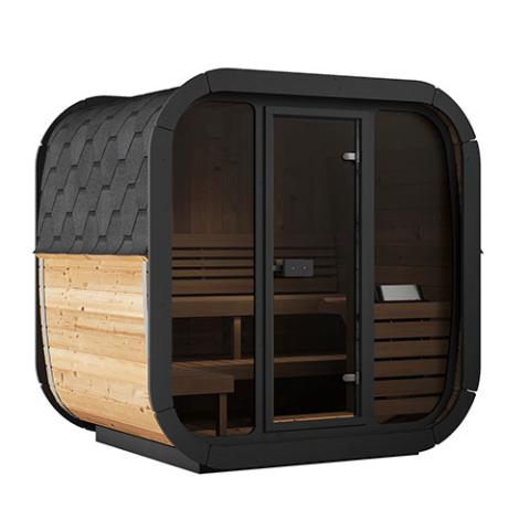 SaunaLife Model CL5G | Cube Series 4-Person Outdoor Traditional Sauna