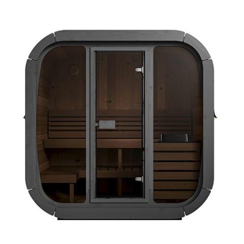 SaunaLife Model CL5G | Cube Series 4-Person Outdoor Traditional Sauna