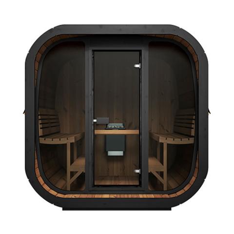 SaunaLife Model CL7G | Cube Series 6-Person Outdoor Traditional Sauna