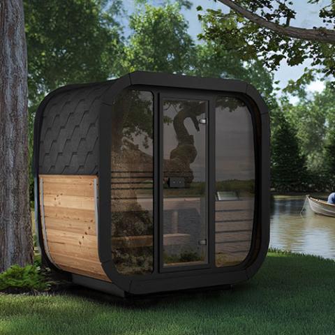 SaunaLife Model CL4G | Cube Series 3-Person Outdoor Traditional Sauna