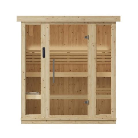 SaunaLife Model X6 | Xperience Series 3-Person Indoor Traditional Sauna - with LED Light System