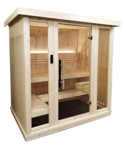 SaunaLife Model X6 | Xperience Series 3-Person Indoor Traditional Sauna - with LED Light System