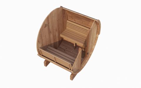 SaunaLife Model E6 | Ergo Series 3-Person Barrel Sauna