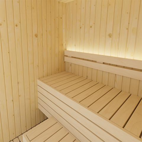 SaunaLife Model X2 | Xperience Series 2-Person Indoor Traditional Sauna - with LED Light System