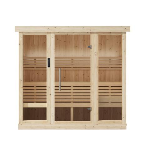 SaunaLife Model X7 | Xperience Series 6-Person Indoor Traditional Sauna - with LED Light System