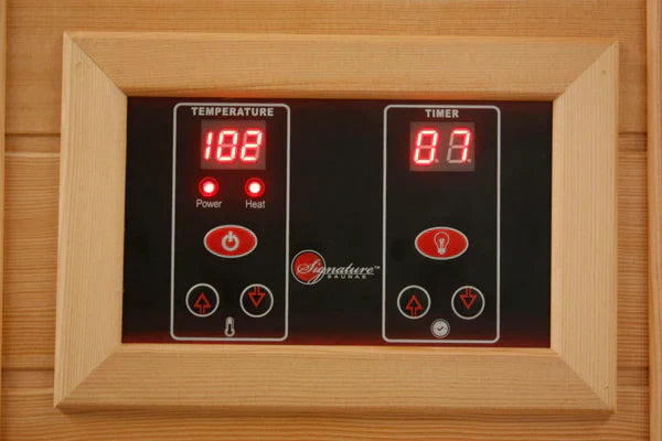 Maxxus Sauna "Avignon" 3-Person Corner Near Zero EMF FAR Infrared Indoor Sauna - Canadian Red Cedar (MX-K356-01-ZF CED)