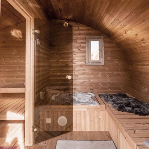 SaunaLife Garden-Series G11 2-Room Outdoor Traditional Sauna - Up to 8 Persons