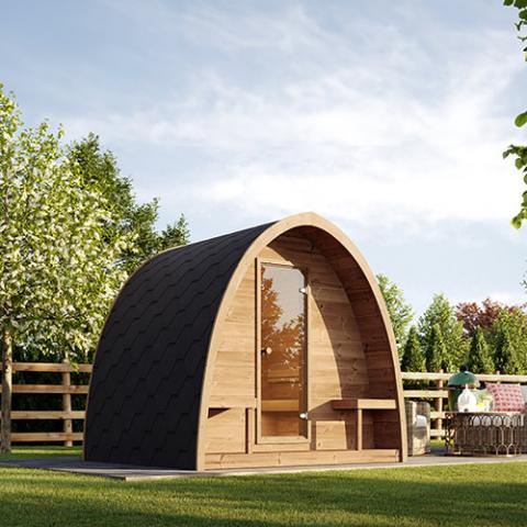 SaunaLife Garden-Series 6-Person G3 Outdoor Traditional Sauna