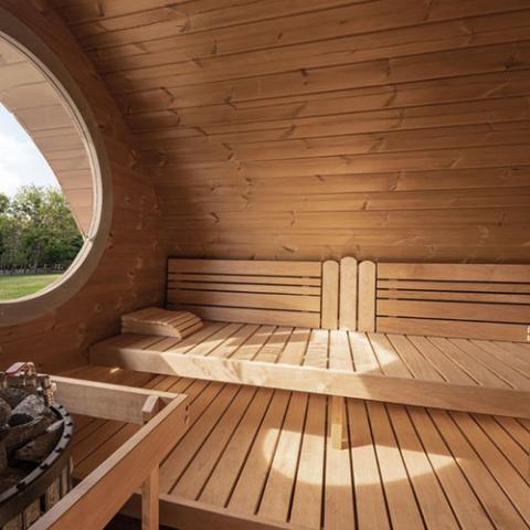 SaunaLife Garden-Series G11 2-Room Outdoor Traditional Sauna - Up to 8 Persons